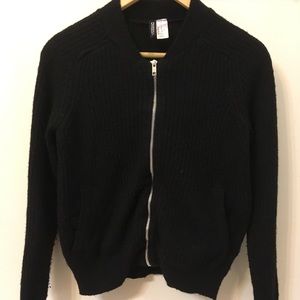 🖤H&M Divided Zip Up Wool Sweater🖤